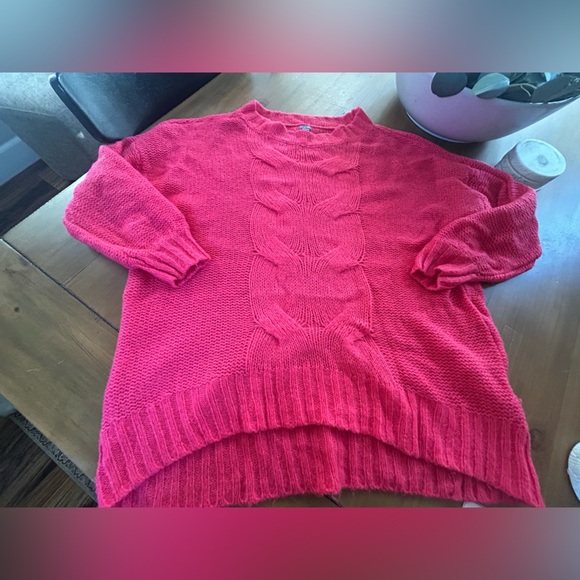 NWOT Aerie Cozy Pink Women's Sweater - Picture 3 of 10